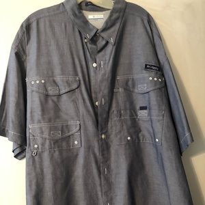 Denim color fishing shirt